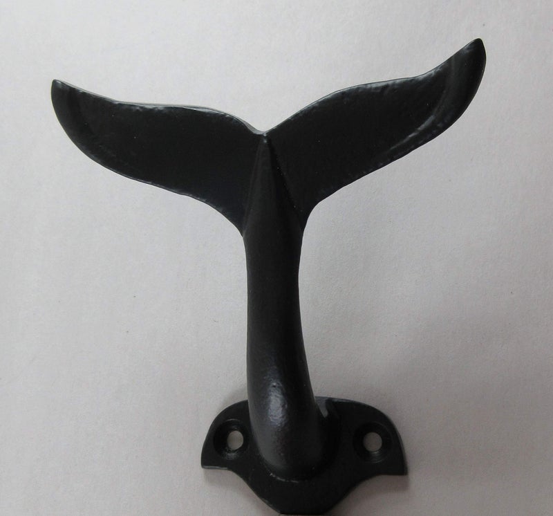 UD Cast Iron Whale Tail Hook Nautical Decor - Image 2